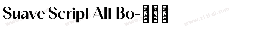 Suave Script Alt Bo字体转换